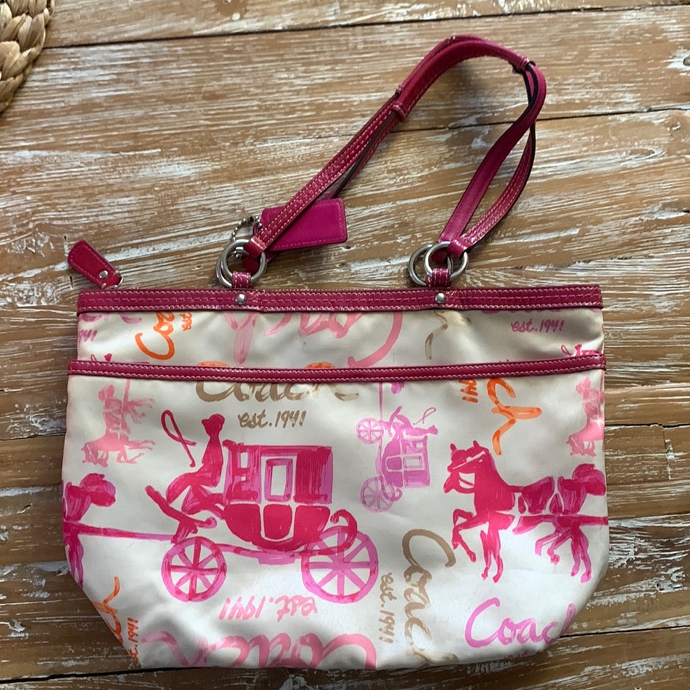 Classic Coach Purse - Pink